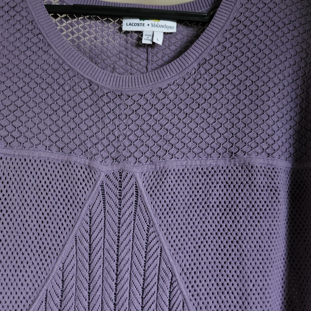 Lacoste Purple Knit Dress View 4